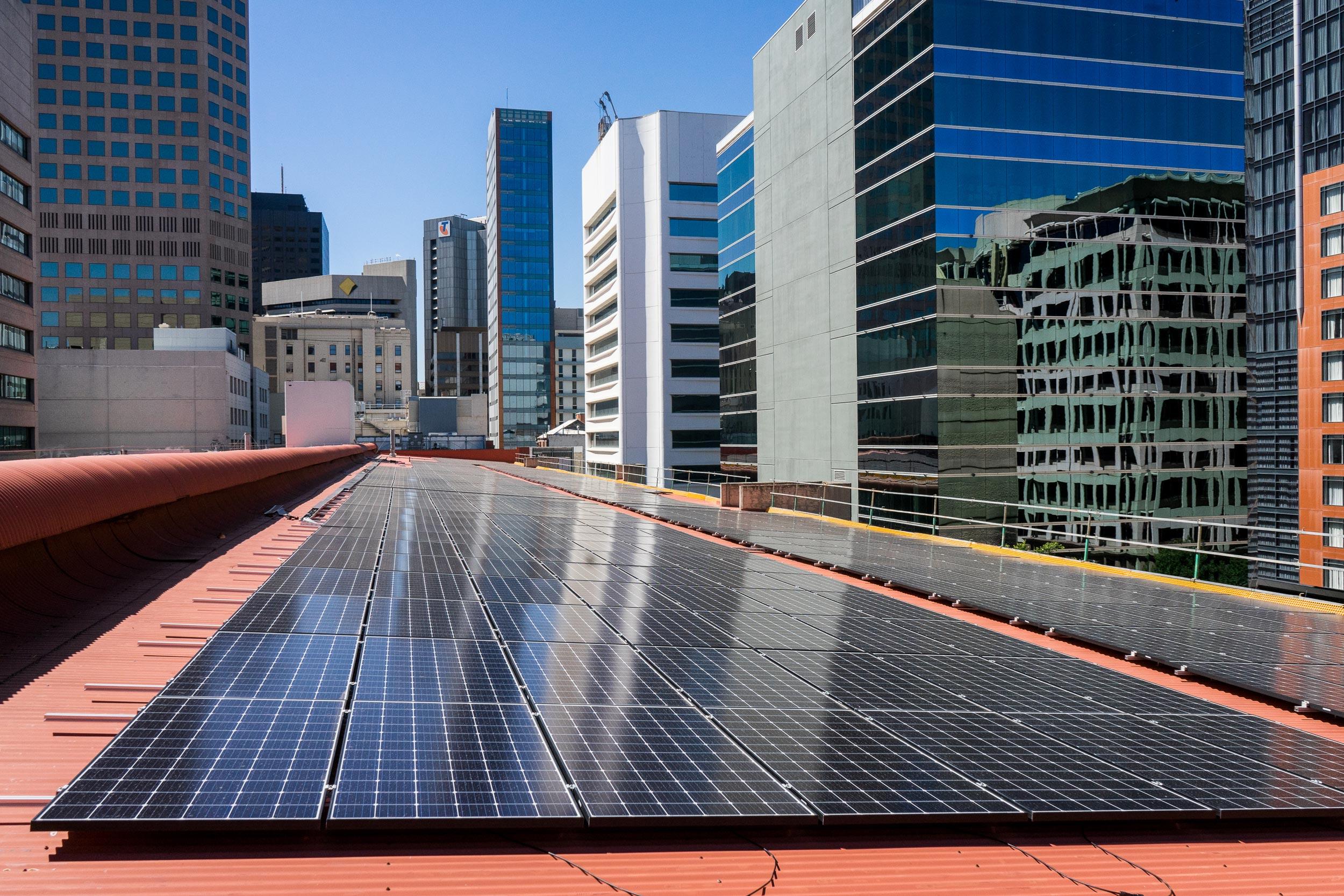 Urban solar panel innovation for Solar Cities programme in Adelaide